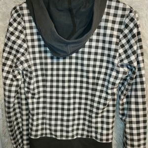 Women's Self Esteem Dark Grey and white checkered Size Medium